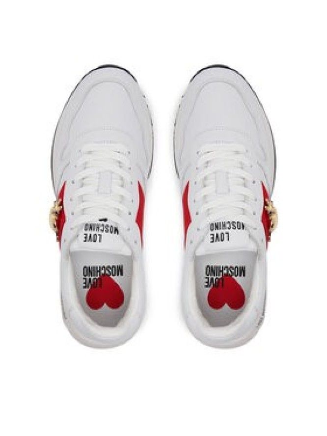 LOVE MOSCHINO Sneakersy JA15373G1MIAL10A Biały
