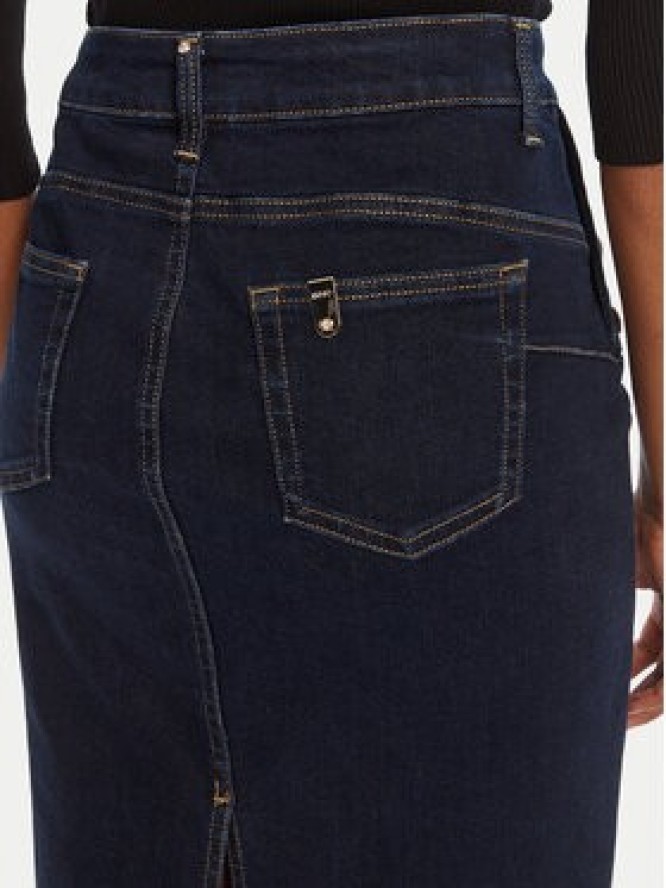 Liu Jo Spódnica jeansowa UF5092 D0264 Granatowy Regular Fit