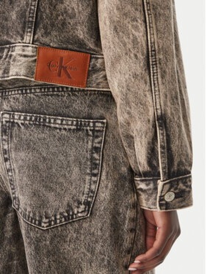 Calvin Klein Jeans Kurtka jeansowa 90's Trucker LV047H797G Brązowy Regular Fit