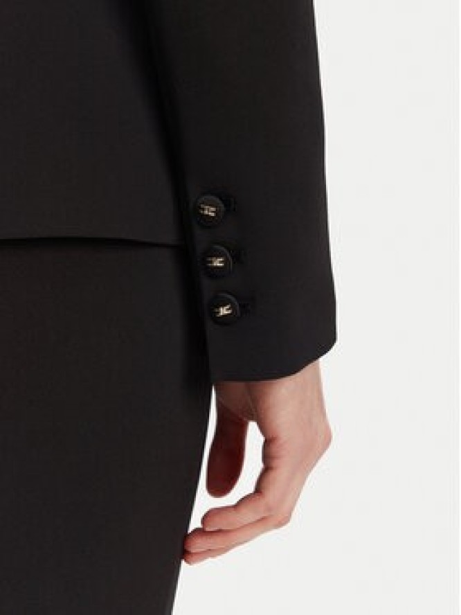 Elisabetta Franchi Marynarka GI-149-51E2 Czarny Regular Fit