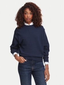 Tommy Hilfiger Bluza Script Terry WW0WW52355 Granatowy Regular Fit