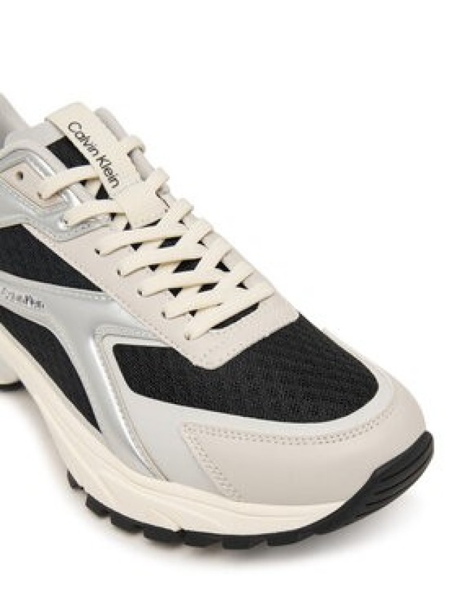 Calvin Klein Sneakersy Hike Run Ckstripe Mesh Met HW0HW03140 Czarny