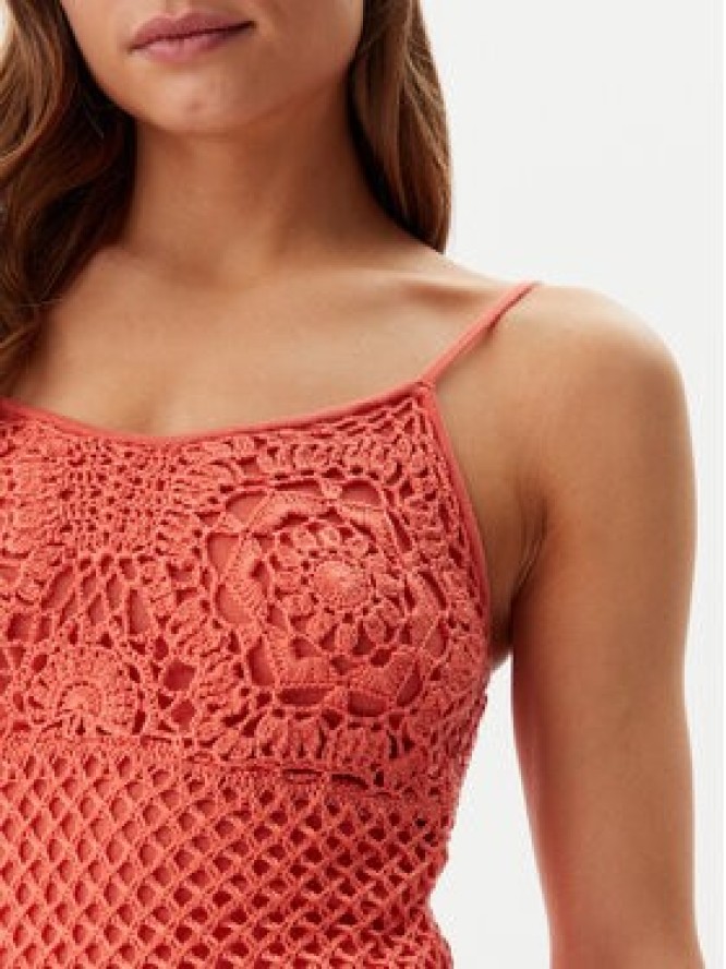 Guess Sukienka letnia E5GK07 Z3N30 Koralowy Regular Fit