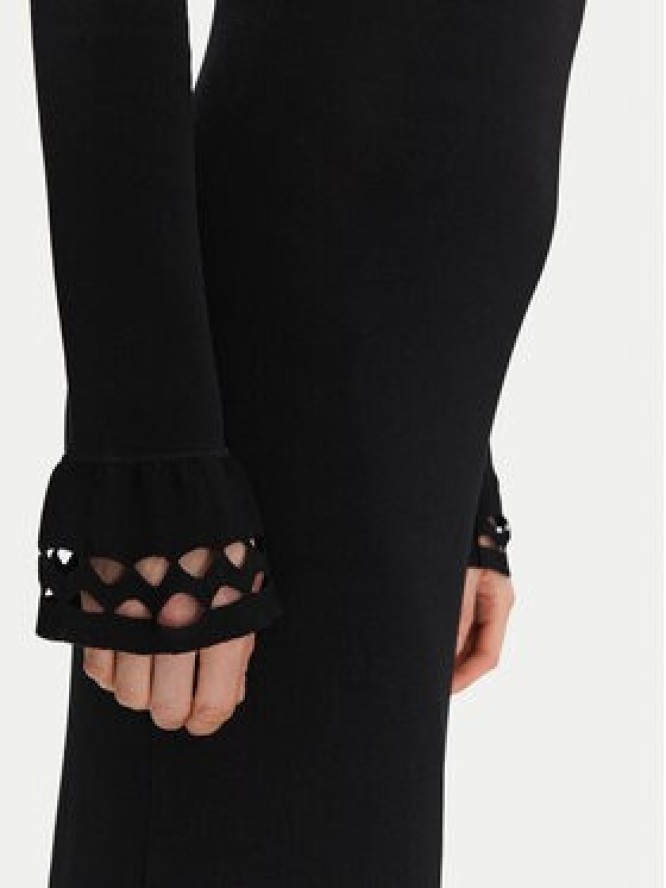 TWINSET Sukienka dzianinowa 251TP3050 Czarny Slim Fit