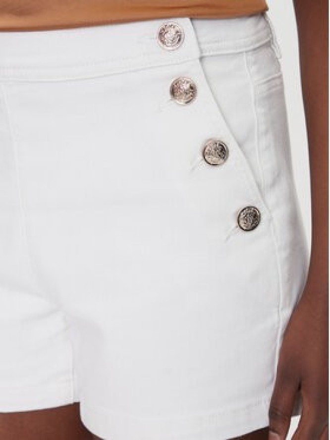 Morgan Szorty jeansowe 241-SHIVAL1 Biały Slim Fit