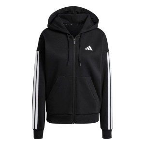 Damska polarowa bluza z kapturem na zamek adidas Essentials 3-Stripes