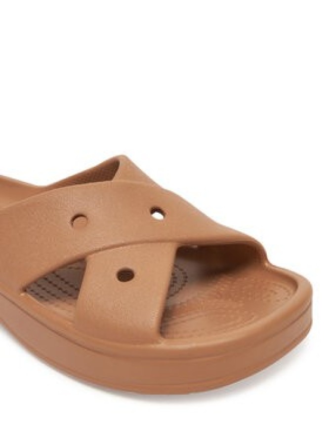 Crocs Klapki Cross Strap 210840 Brązowy