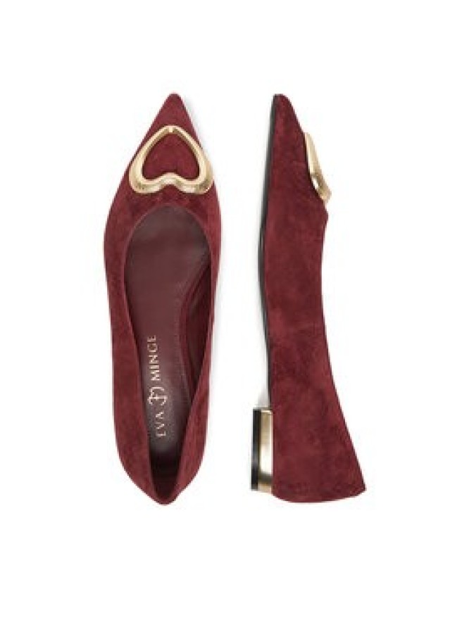 Eva Minge Baleriny EO-ELLA-1750-1-2 Bordowy