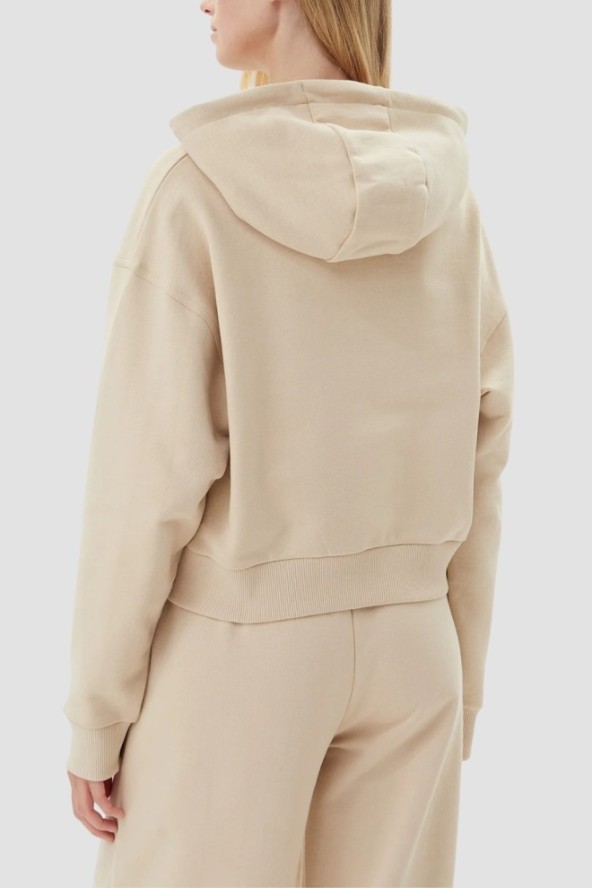 GUESS Beżowa bluza damska z cyrkoniami Primula, Rozmiar M