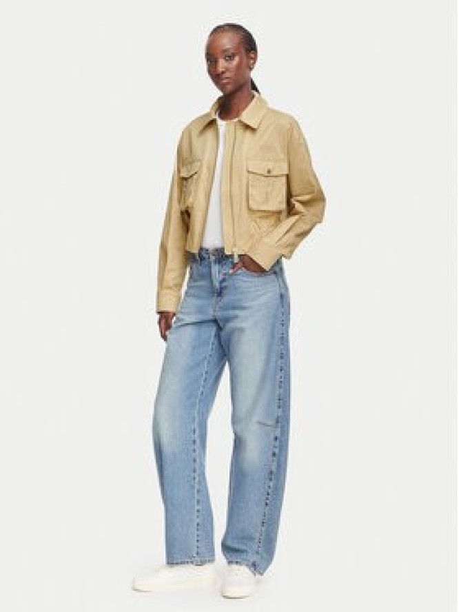 Guess Kurtka przejściowa W6YL20 W2910 Beżowy Regular Fit
