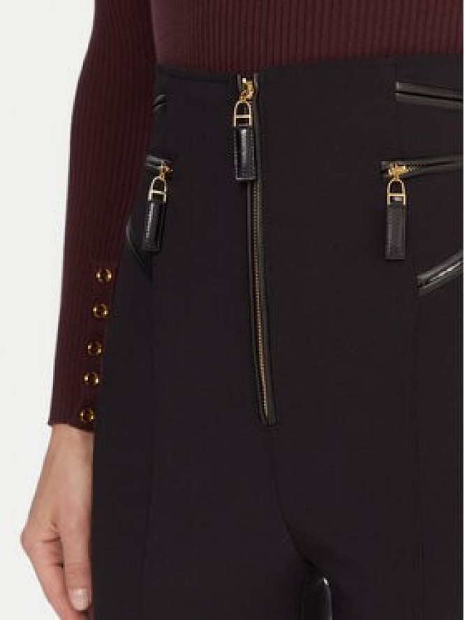 Elisabetta Franchi Spodnie materiałowe PA-119-56E2-V440spodnie Czarny Regular Fit