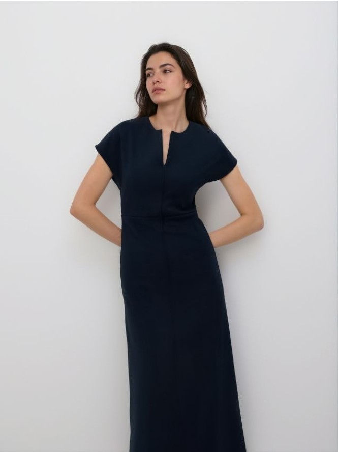 Sukienka midi - granatowy