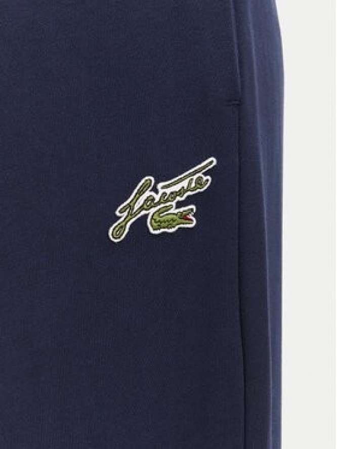 Lacoste Spodnie dresowe XF8392 Granatowy Flare Fit