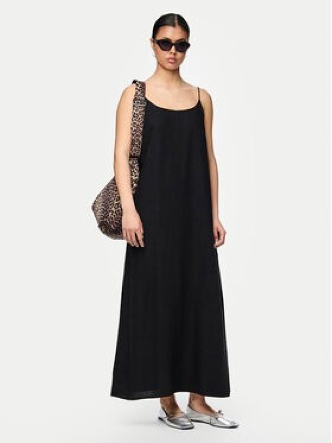 Pieces Sukienka letnia Pia 17151884 Czarny Loose Fit