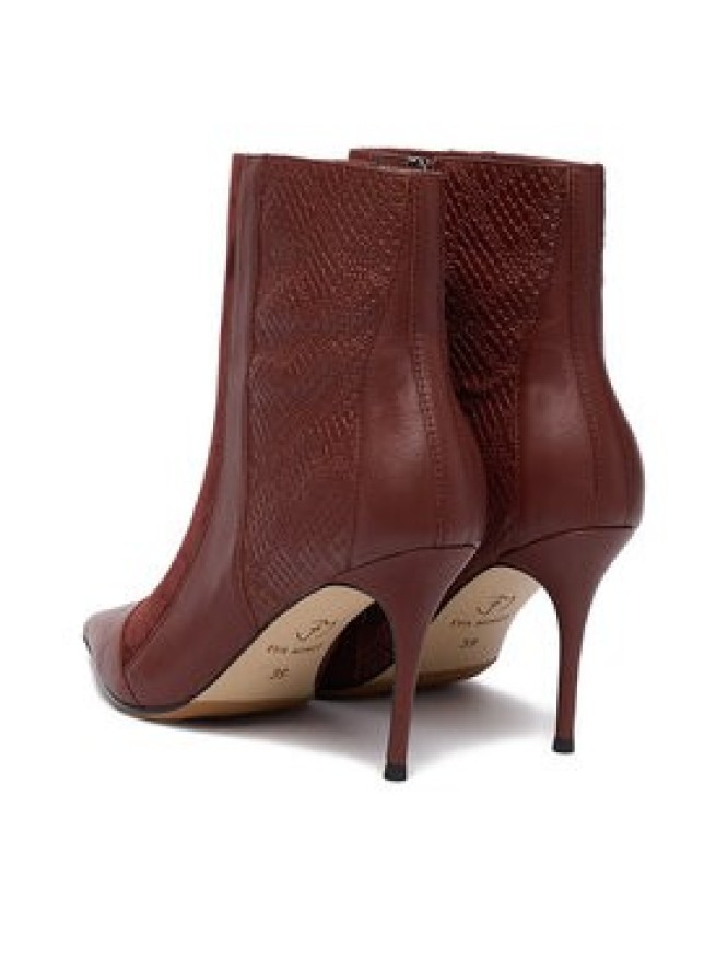 Eva Minge Botki EO-DELLA-GLC9036-5.5-888 Bordowy