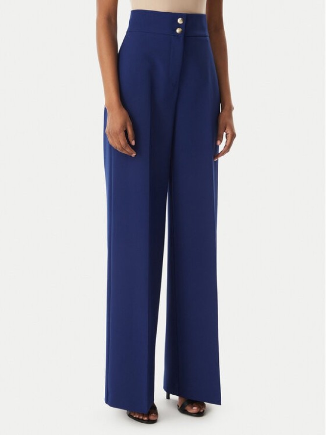 Maryley Spodnie materiałowe 26EB680/43FR Granatowy Regular Fit