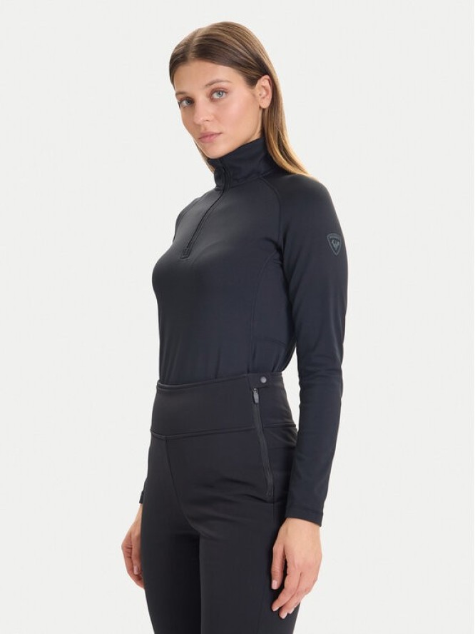 Rossignol Bluza techniczna Mid Layer Stretch Half-Zip RLOWL17 Czarny