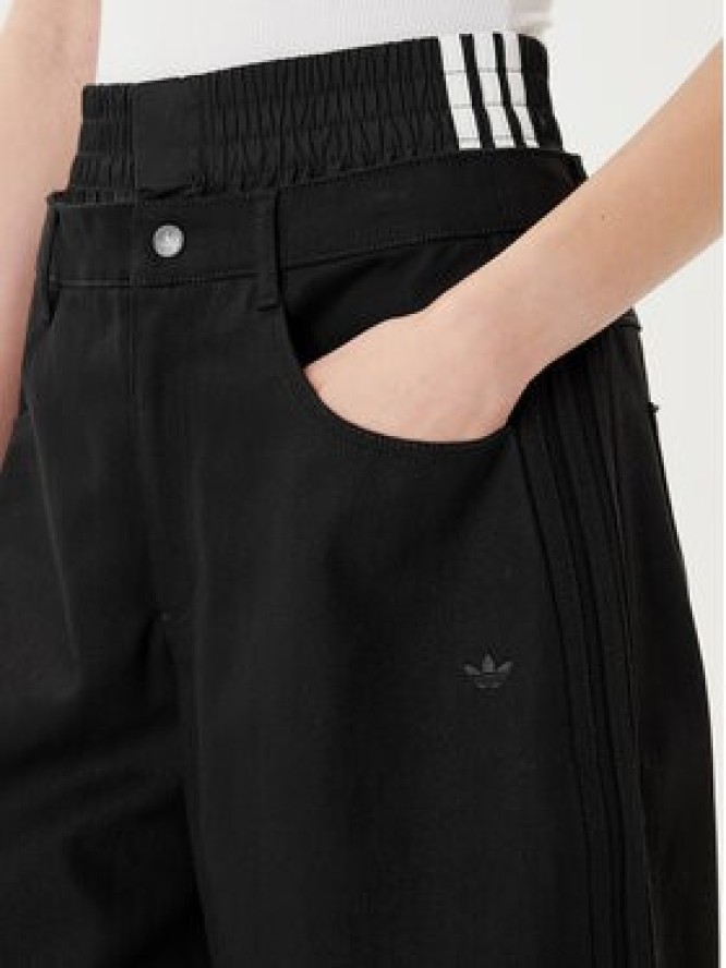 adidas Szorty jeansowe Firebird Utility JX7592 Czarny Regular Fit