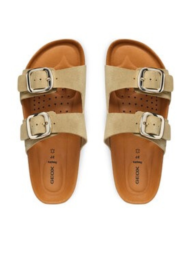 Geox Klapki D Brionia H D551DA 00022 C6738 Beżowy