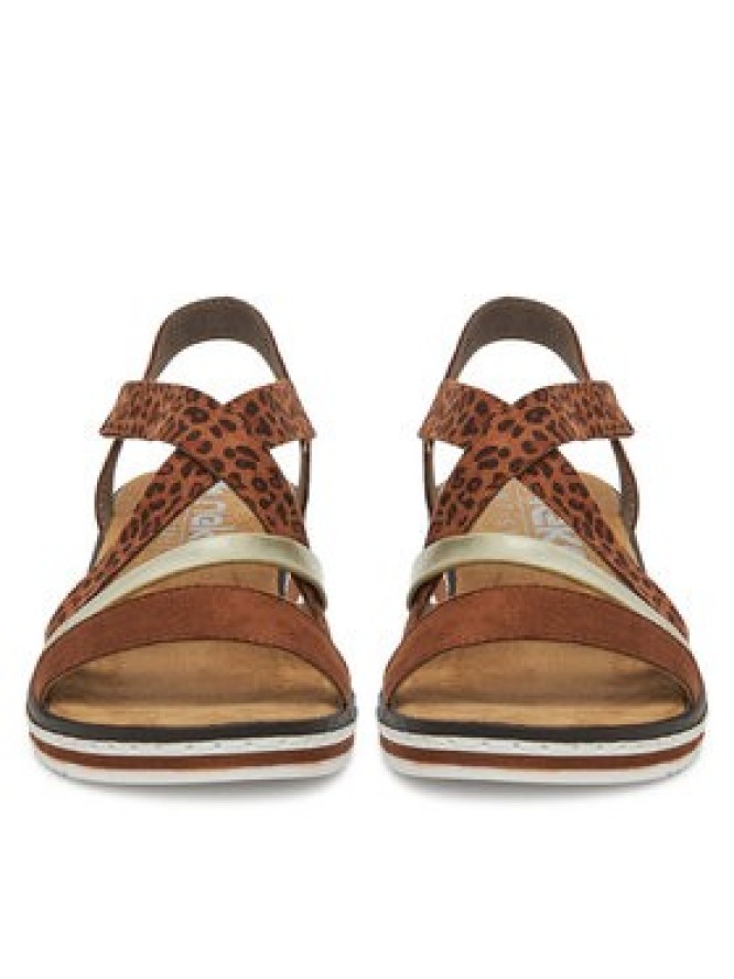 Rieker Sandały V3663-24 Brązowy