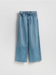 Jeansy z paskiem - niebieski