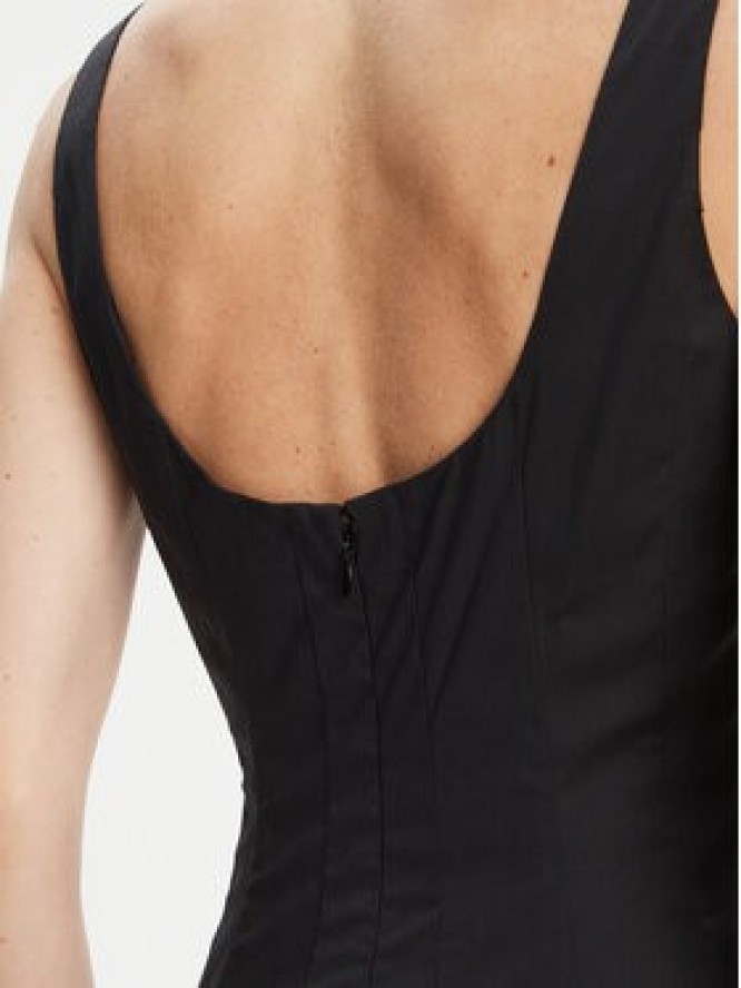 STAUD Sukienka codzienna Mini Wells 90-7502 Czarny Slim Fit