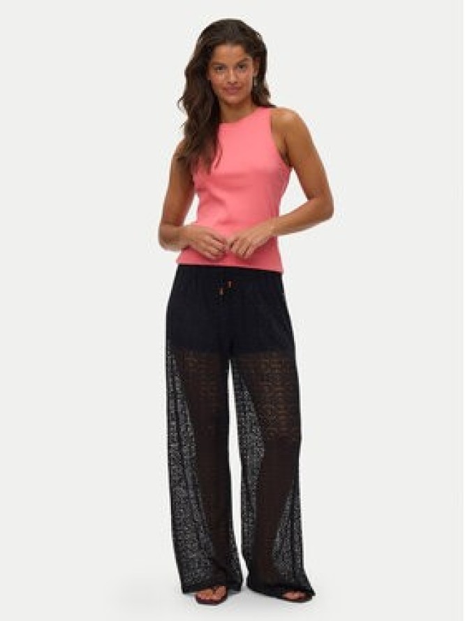Vero Moda Spodnie materiałowe Maya 10325044 Czarny Relaxed Fit