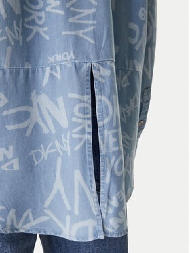 DKNY Koszula DJ6W2017 Błękitny Regular Fit