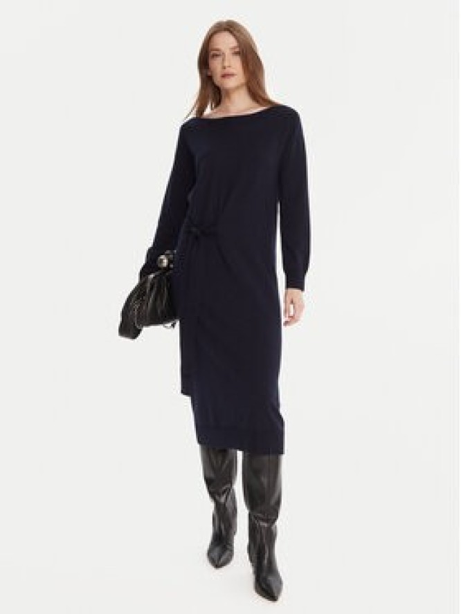 Gaudi Sukienka dzianinowa 521FD13001 Granatowy Relaxed Fit