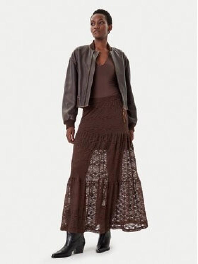 ONLY Spódnica maxi Luna 15353206 Brązowy Regular Fit