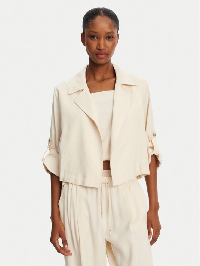 Marella Marynarka Malibu 2513041055 Écru Relaxed Fit