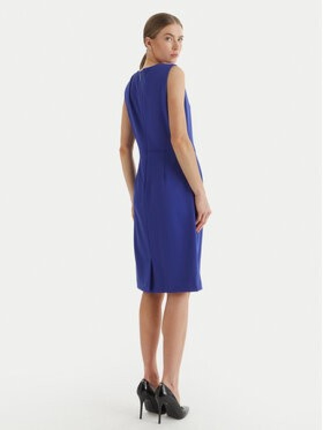 Calvin Klein Sukienka koktajlowa LV044F018G Niebieski Slim Fit