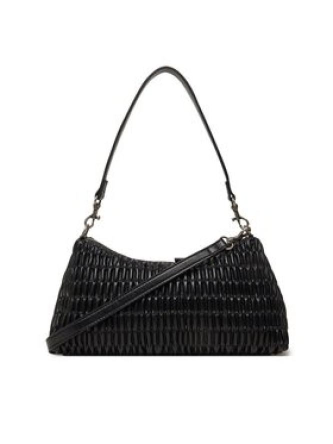 Calvin Klein Jeans Torebka Ruched Layla Shoulder Bag LV04K3088G Czarny