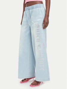 Juicy Couture Jeansy JCDBJ226962 Niebieski Wide Leg