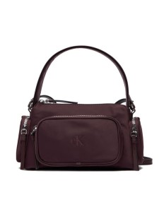 Calvin Klein Torebka Pocket Nylon Bag W/ Strap LV04F3132G Bordowy