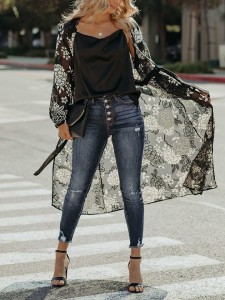 Milan Kiss Kimono w kolorze czarnym rozmiar: XL