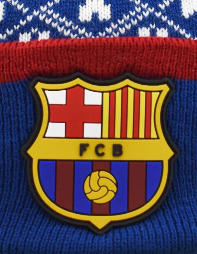 FC Barcelona czapka zimowa FCB Christmas Hat granatowy OSFM
