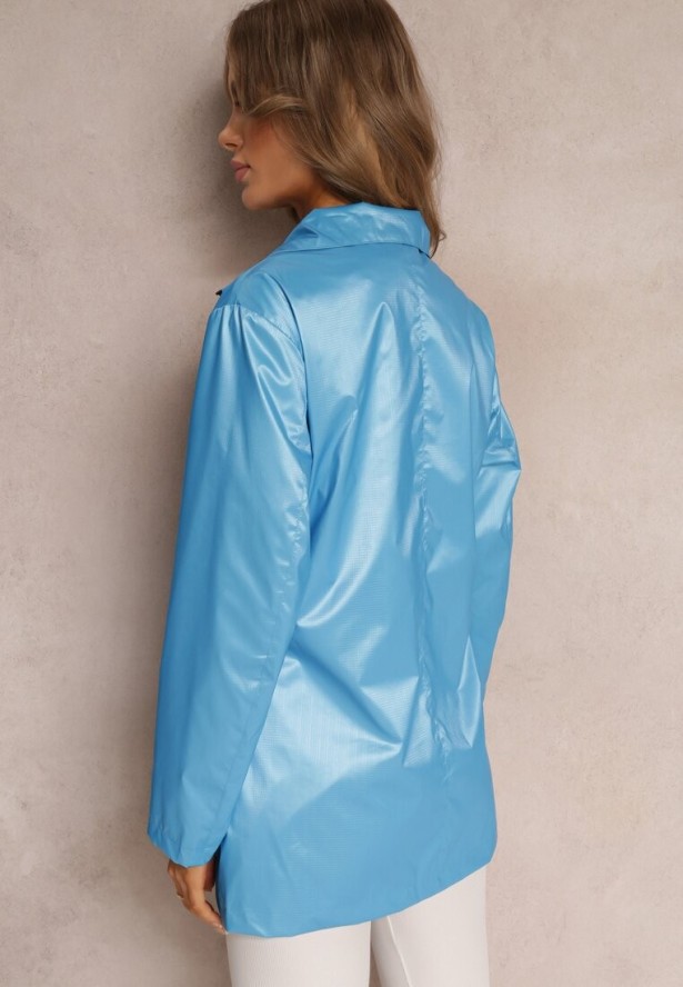 Niebieska Kurtka z Połyskiem Grainne