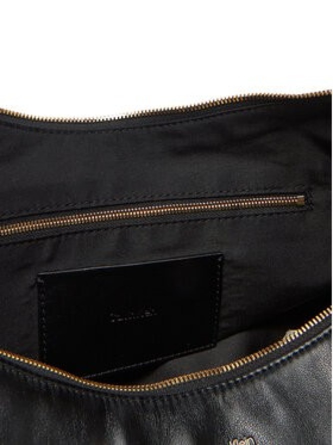 Calvin Klein Torebka Pinched Soft Crescent Lg LV04F3009G Czarny