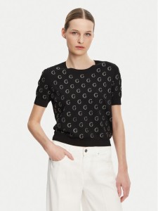 Guess Sweter W5GR05 Z3D60 Czarny Regular Fit