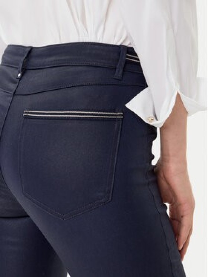 Morgan Spodnie materiałowe 212-PALONA Granatowy Slim Fit