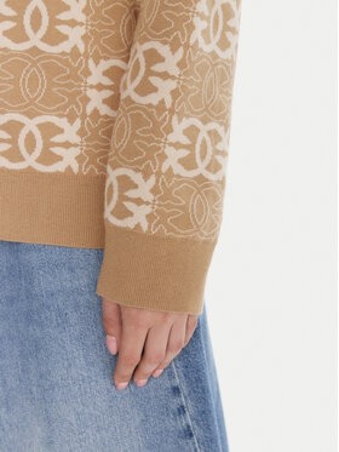 PINKO Kardigan Half Breed 106042 A2YD Beżowy Regular Fit