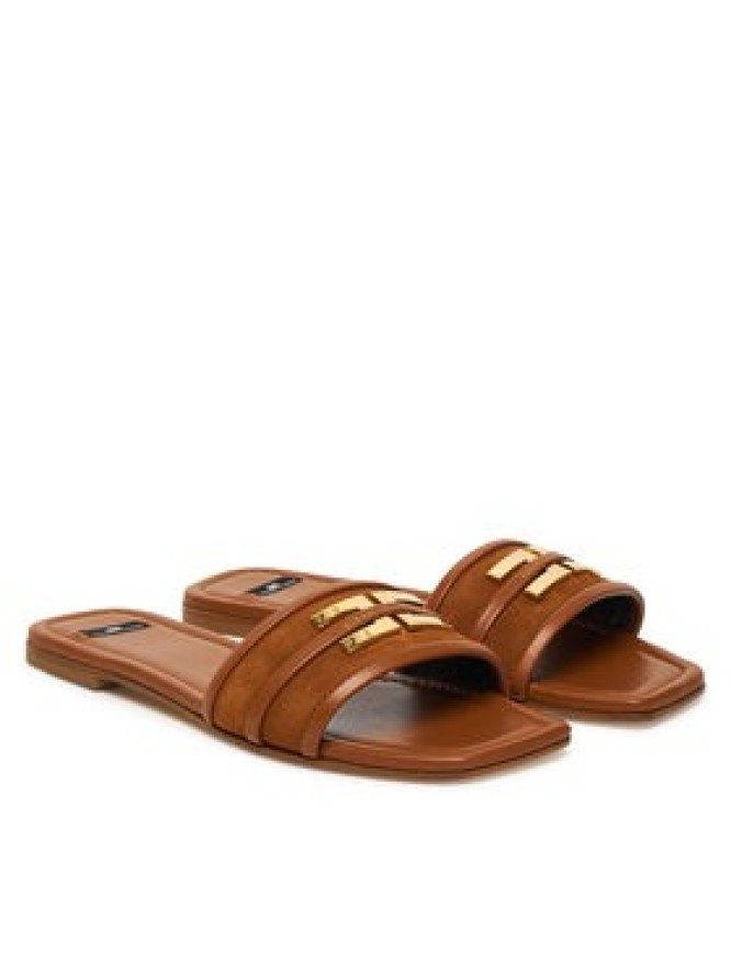 Elisabetta Franchi Klapki SA72L61E2 Brązowy