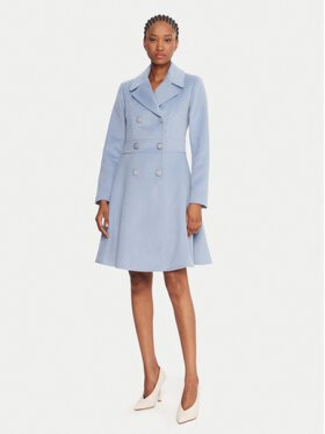 Rinascimento Płaszcz przejściowy CFC0125851003 Błękitny Slim Fit