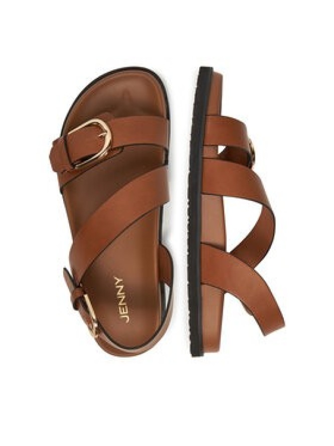 JENNY Sandały WS173-20 Brązowy