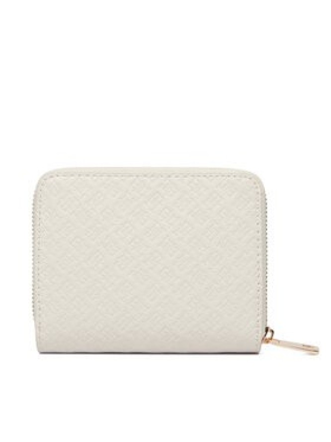 Tommy Hilfiger Portfel Th Icon Med Za W/Flap Mono AW0AW18474 Beżowy