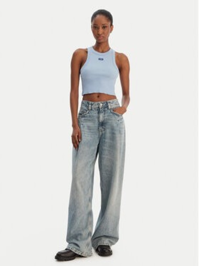 HUGO Top Baby 50511450 Błękitny Slim Fit