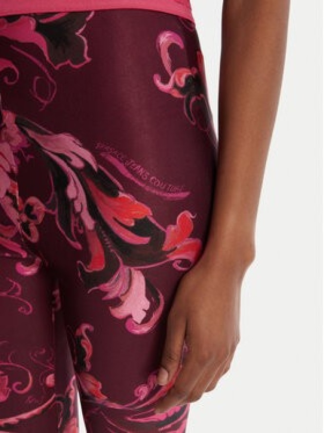 Versace Jeans Couture Legginsy 79HAC101 JS501 Różowy Slim Fit