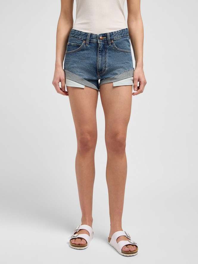 DAMSKIE SZORTY LEE RIDER SHORT 2IN CLASSIC INDIGO 112348989