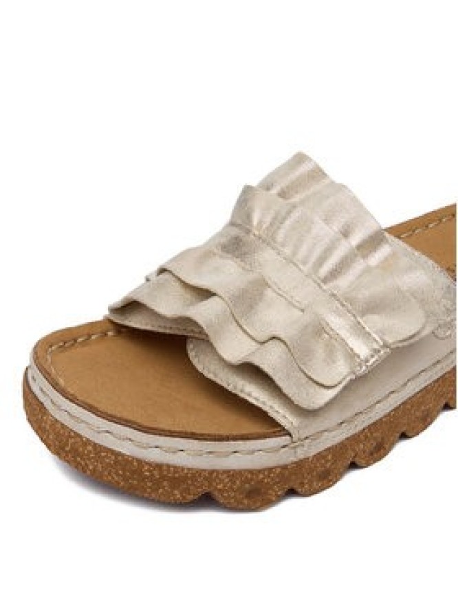 Rieker Klapki CEO-V8763-60 Złoty